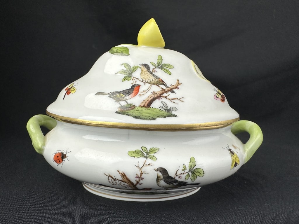Herend Porcelain Rothschild Bird Mini Tureen Lemon (1 of 12)