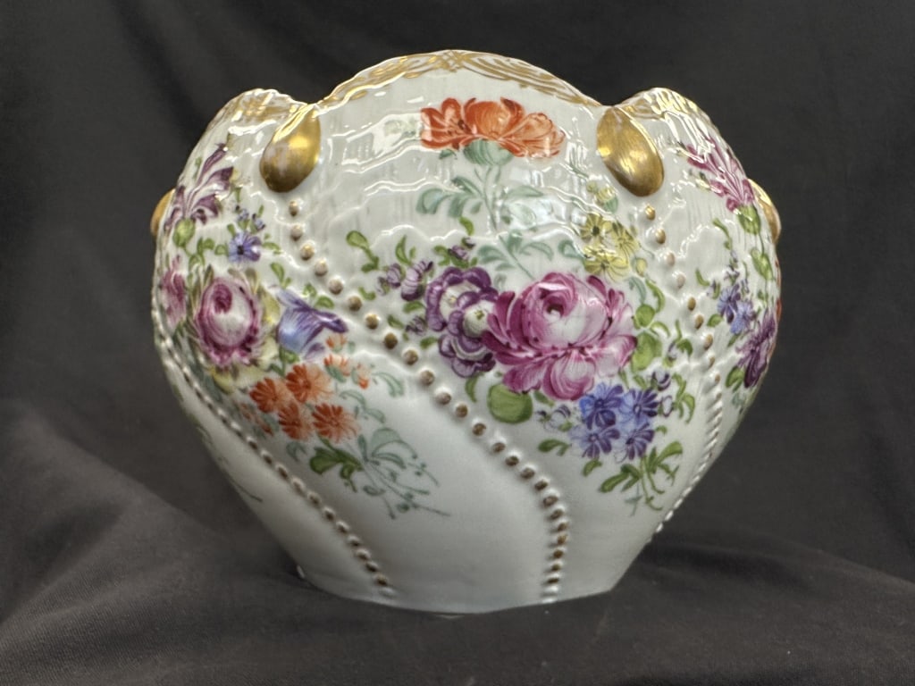 Dresden Hand-painted Porcelain Centerpiece Bowl (1 of 8)