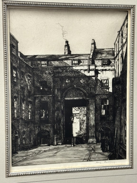 Sir Henry G. Rushbury Signed Etching London 1912 (1 of 7)