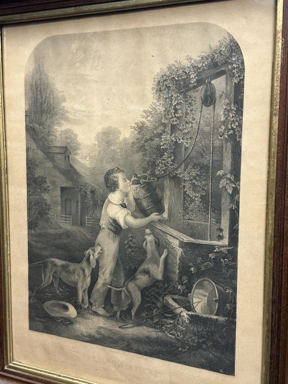 John C. Buttre Engraving The Old Oaken Bucket 1872 (1 of 14)