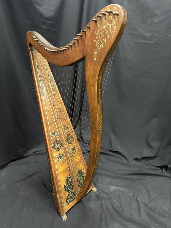 Antique Irish Harp Clark Harp Mfg. Co.,Syracuse NY - 7