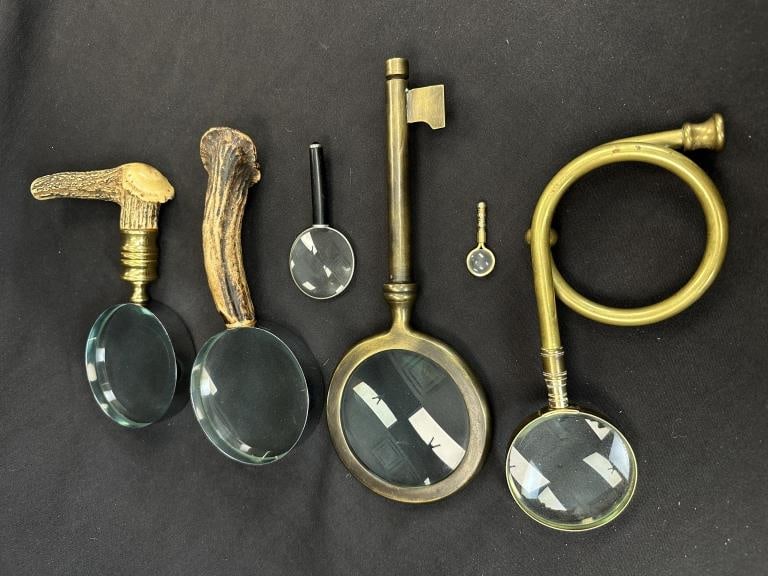 6 Magnifying Glasses w/Novelty Handle & Design (1 of 7)