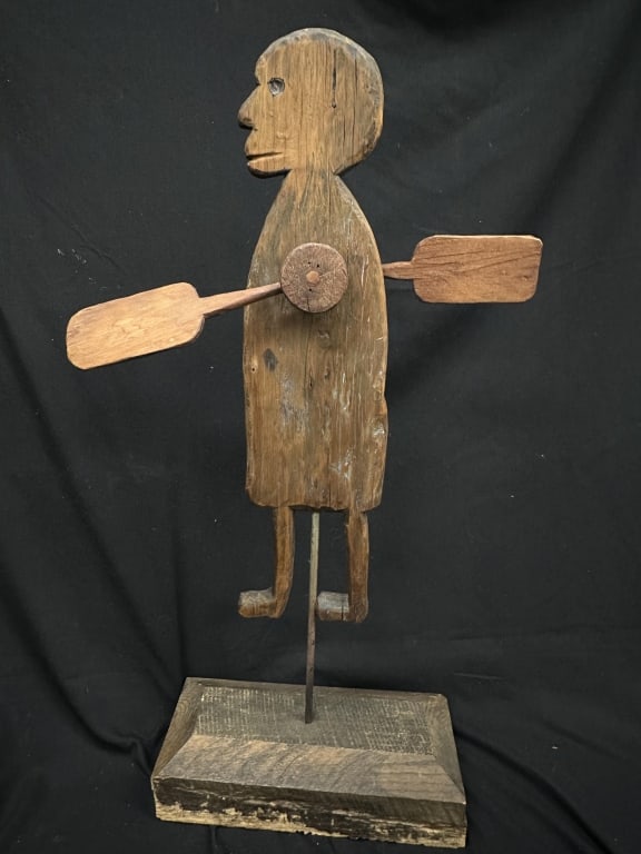 Whirligig Antique American Folk Art Wooden Figure (1 of 12)
