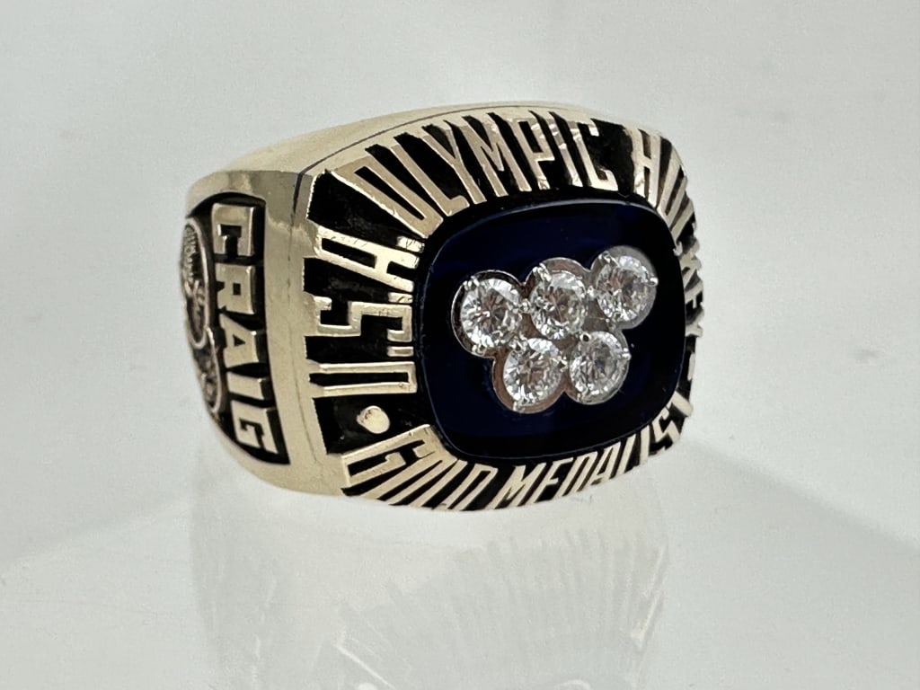 1980 USA Hockey Gold Medal 10K Ring J. Craig (1 of 14)