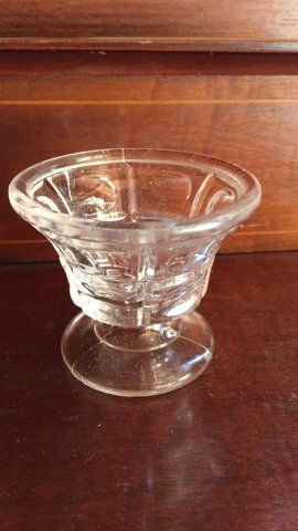 Antique Flint Glass Pedestal Bowl (1 of 4)