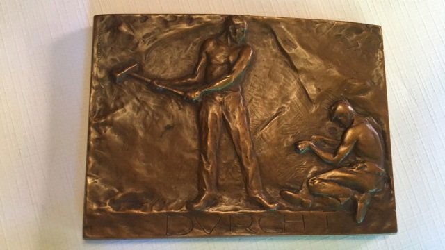 Antique Bronze "J. Taytenhayn" Plaquette (1 of 3)