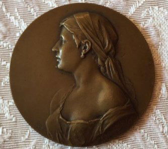 Antique Bronze "Scharff" Portfolio Plaquette (1 of 4)