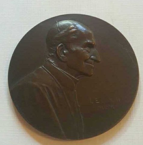 Antique Bronze "R. Marschell" Plaquette (1 of 3)