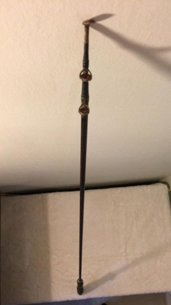 Antique Collapsable Steel 102" Fly Rod (1 of 4)