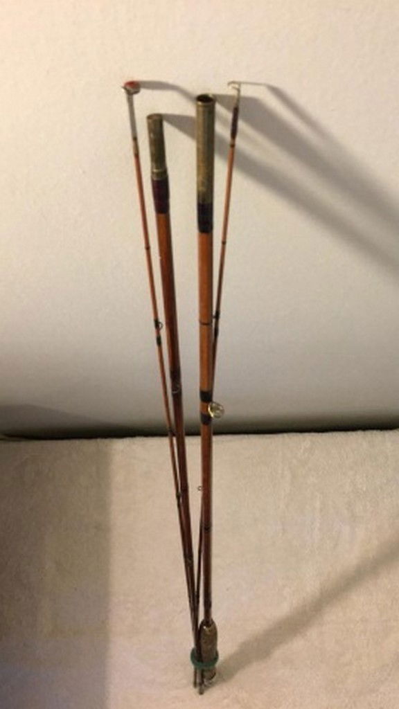 Antique 108" Bamboo Unsigned Fly Rod (1 of 6)