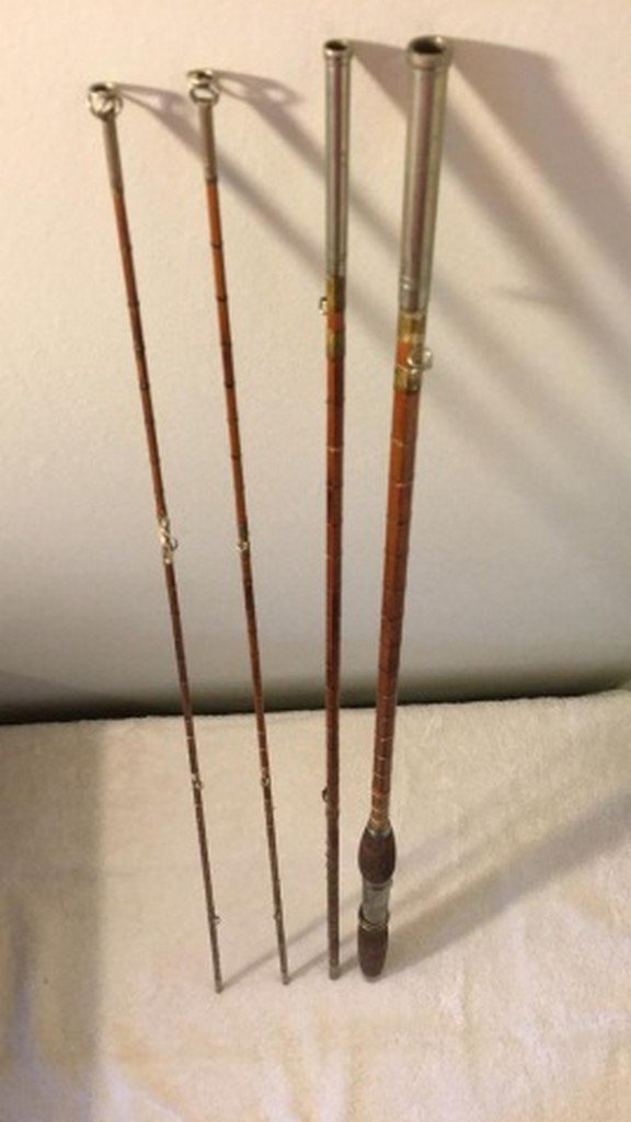 Antique Unsigned 90" Bamboo Fly Rod (1 of 4)