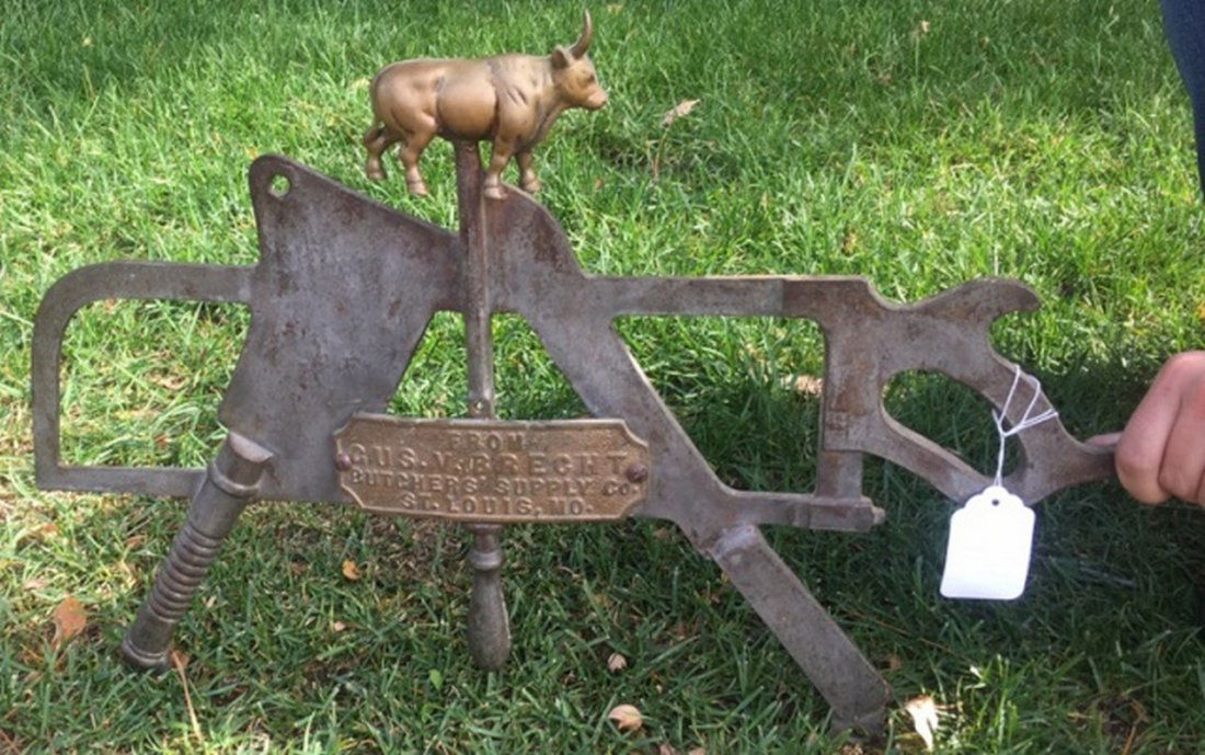 Antique Butchers Metal Sign (1 of 5)