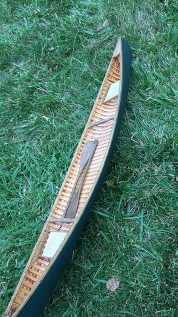 Vintage Wooden Model Canoe (1 of 3)