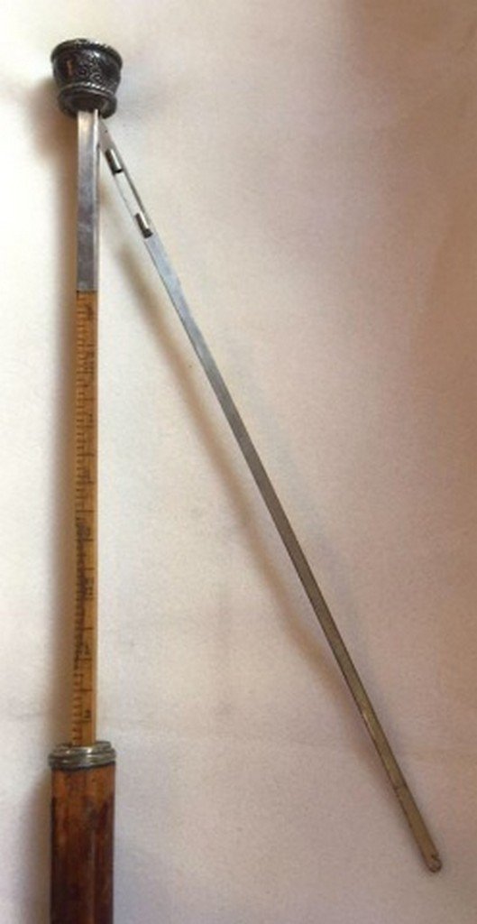 Antique Mechanical Horse Measuring Cane (1 of 6)