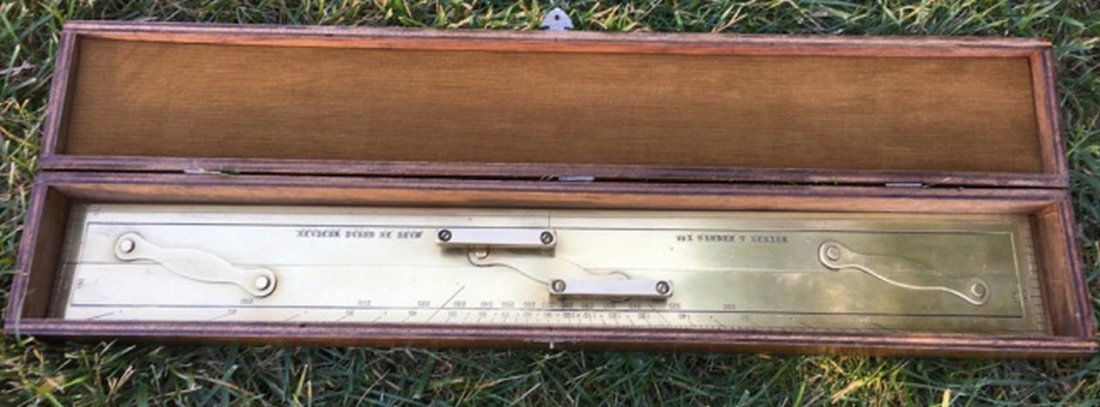 Kelvin & Hughes Ltd. Brass Navigational Ruler (1 of 5)