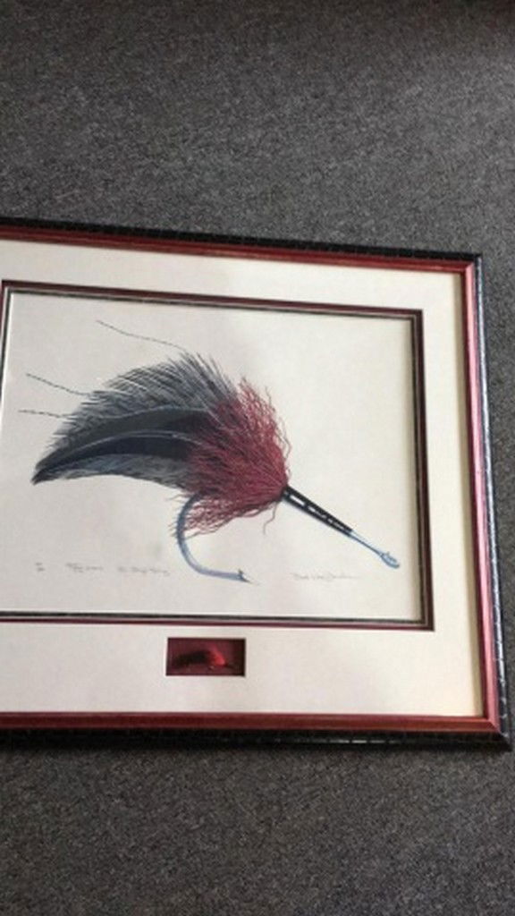 Ward Donahue Original Signed Print and Trout Fly (1 of 6)