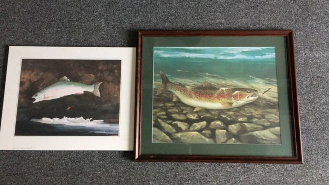 Lot of 2 Fish prints (1 of 6)
