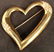 18K Gold & Diamond Heart Pin