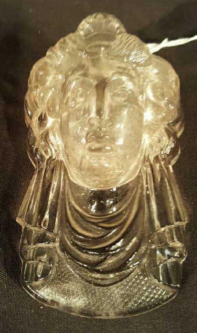 Antique Glass Liberty Match Holder (1 of 3)