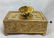 Gold Gilt Music Box with Singing Bird