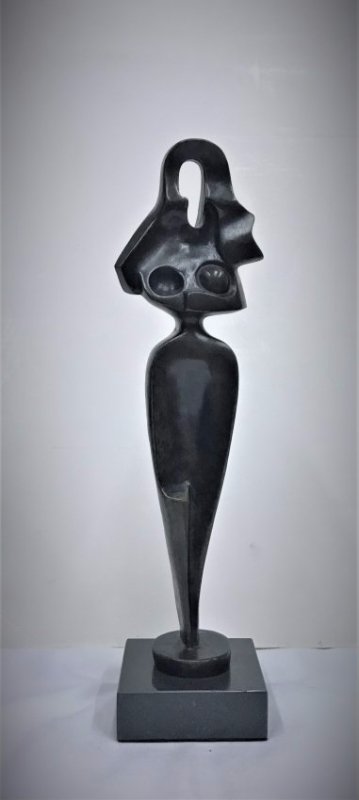 Bronze Statue of Women by Alexander Archipenko: Dimension: 36cm Bronze statue of women by Alexander Archipenko