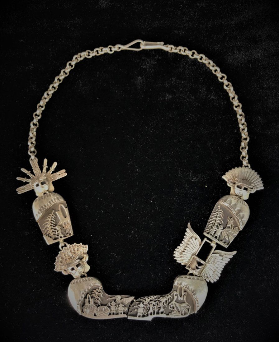 Navajo Sterling Silver Necklace by Alvin Vandever (1 of 8)