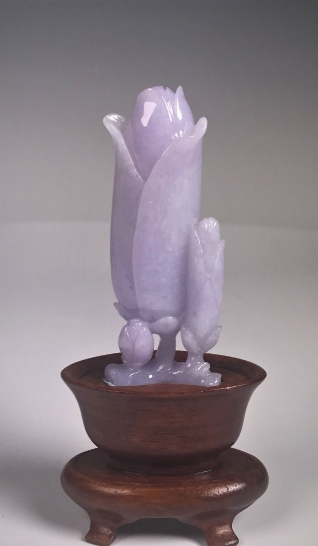 Natural Lavender Jadeite Jade Carving (1 of 7)