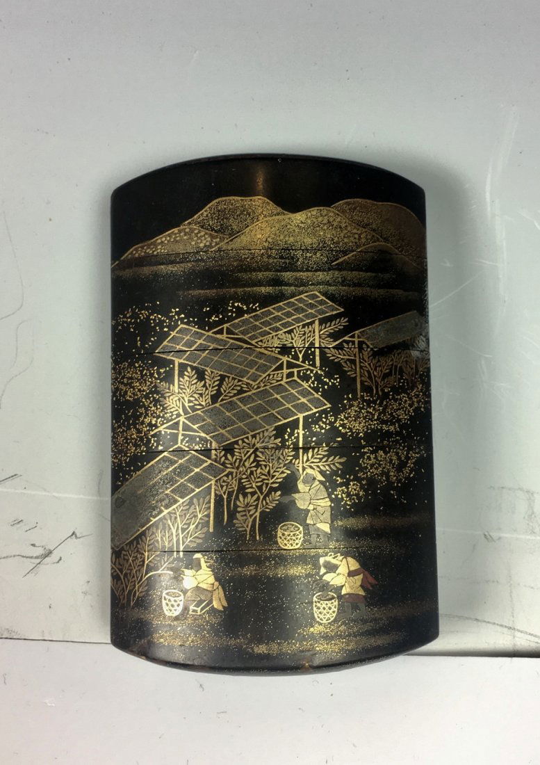 Japanese Lacquer Four Case Inro (1 of 6)