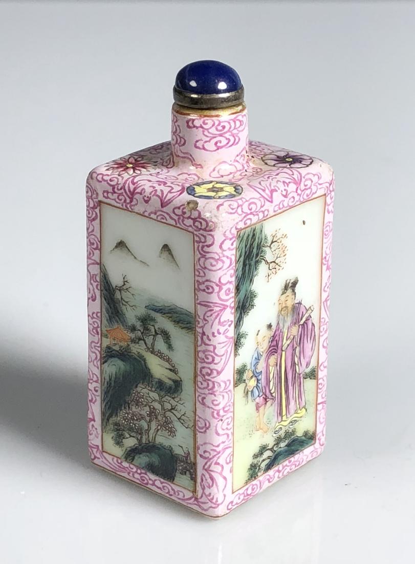 Painted Porcelain Snuff Bottle with Mark (1 of 10)