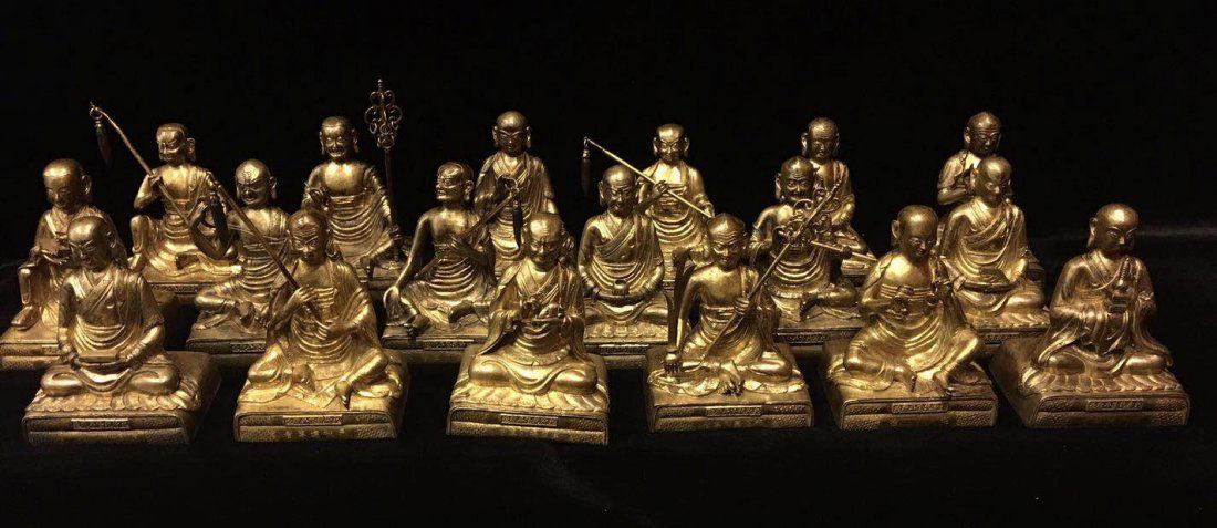 A 18 Of Gilt Figure Of Buddha (1 of 9)