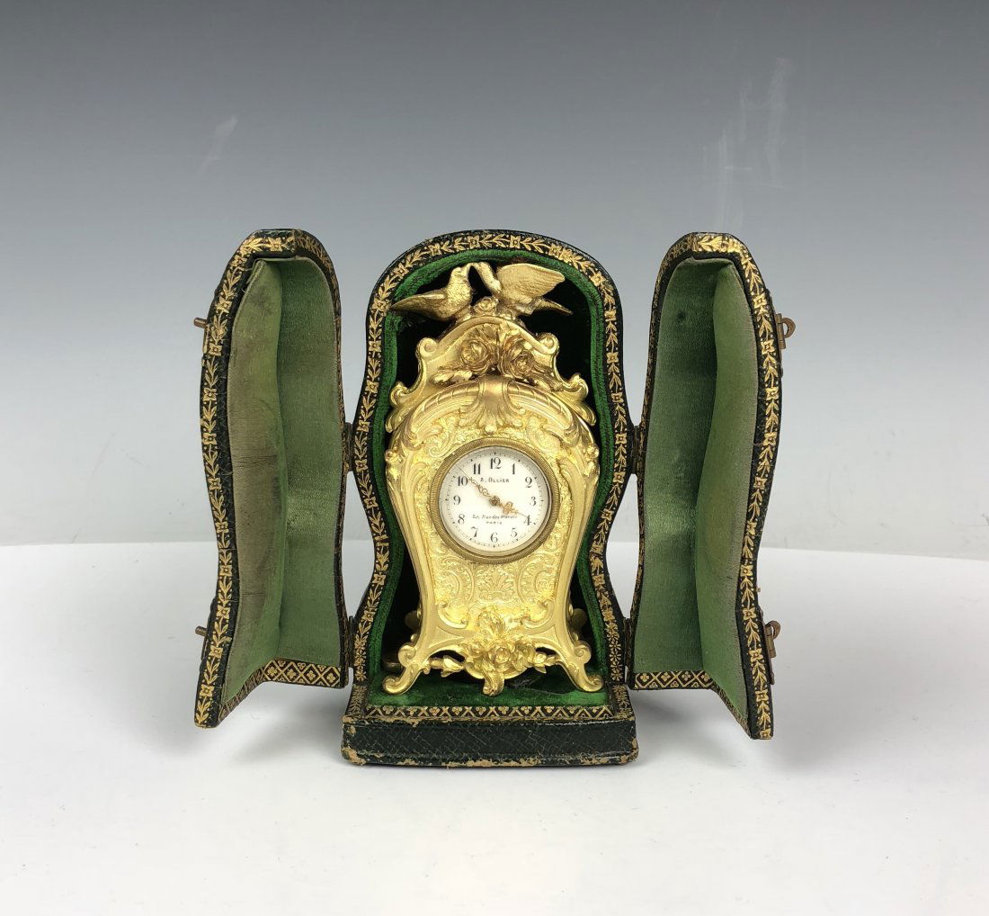 Antique Small Clock With Orignal Box (1 of 6)