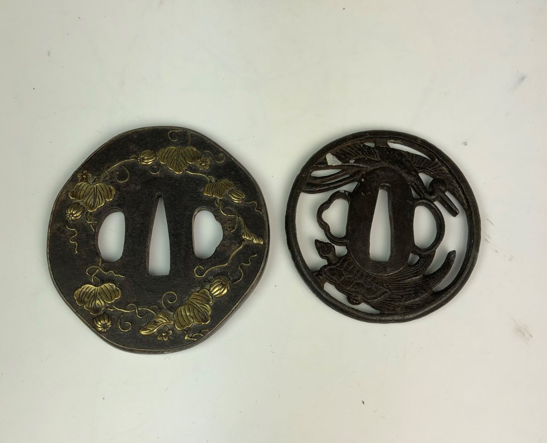 Pair of Japnaese Bronze Ornament: Pair of Japnaese Bronze Ornament.