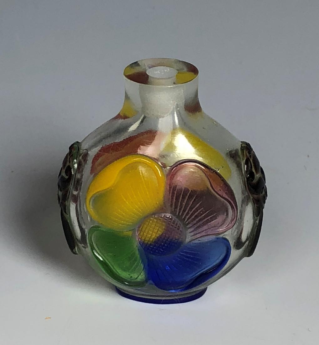 Four Color Peking Glass Snuff Bottle (1 of 7)