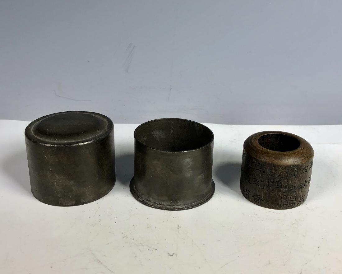 Carved Agarwood Archers Ring with Mark (1 of 10)