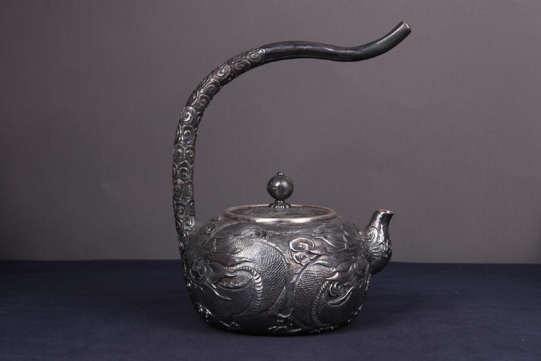 Japanese Silver Tea Pot with Mark (1 of 9)