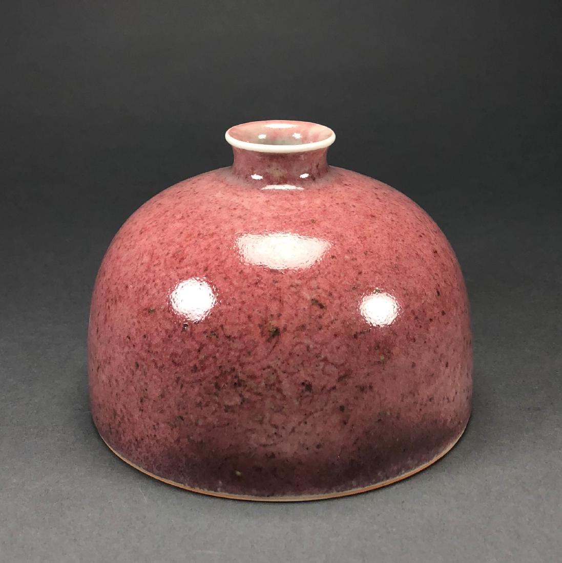 PEACH BLOOM PORCELAIN WATER POT KANGXI MARK (1 of 10)