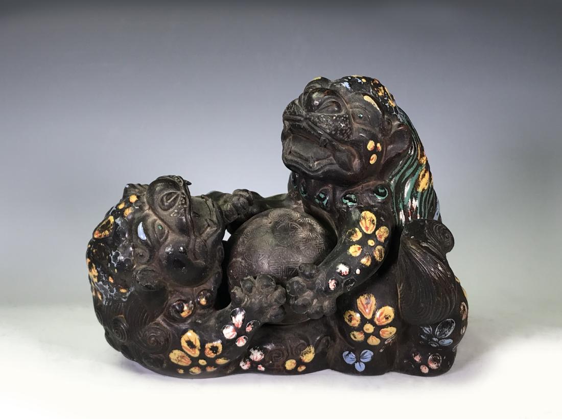 CHINESE SHIWAN WARE LION (1 of 11)
