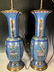 Pair of Cloisonne Enamel Bronze Vase Lamps - 4
