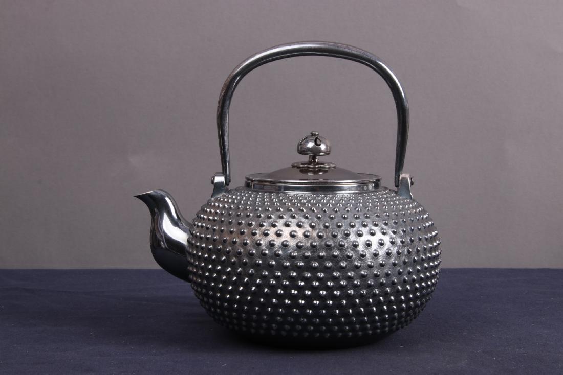 Japanese Silver Tea Pot with Mark (1 of 9)