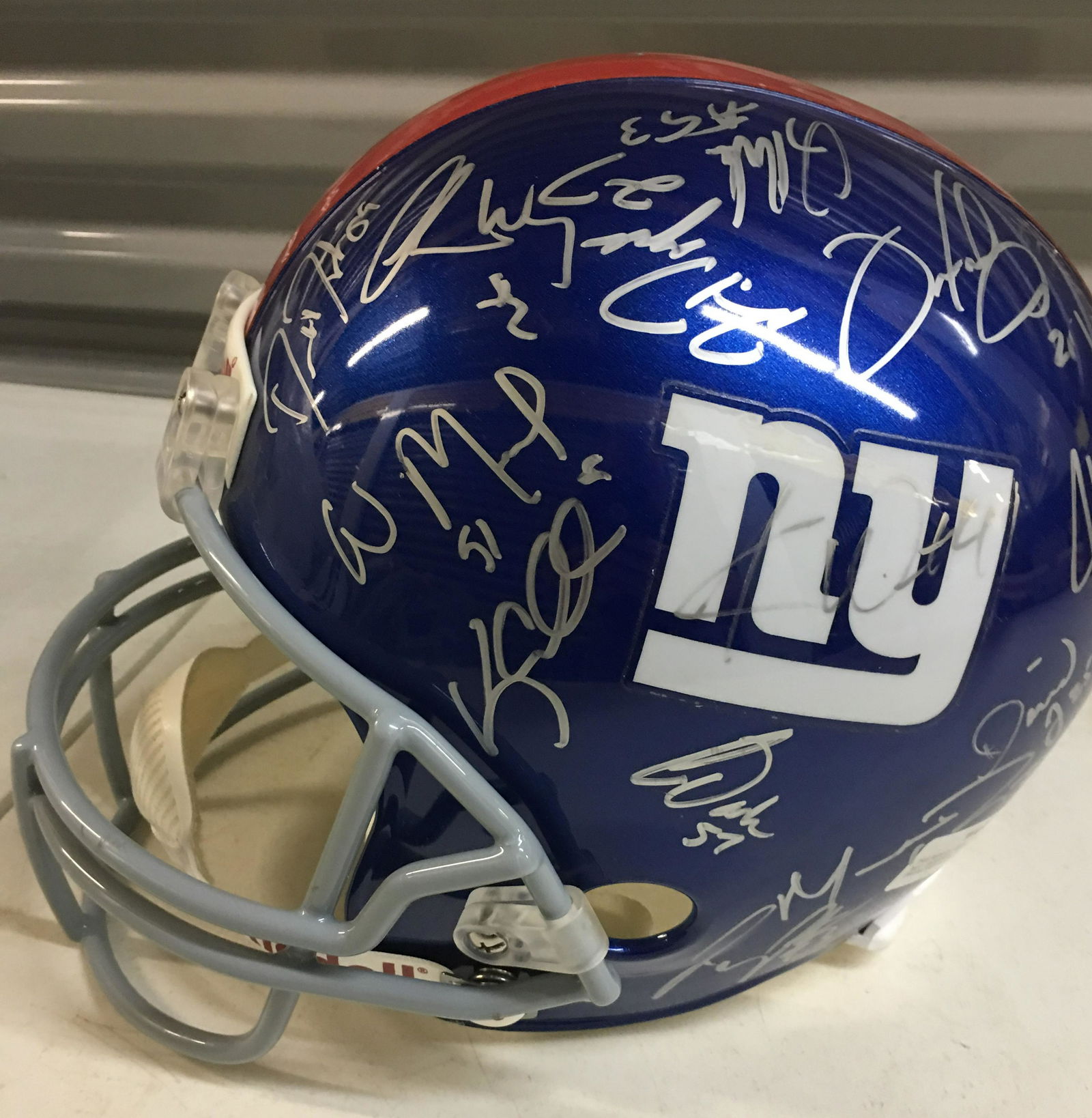 NY Giants Team Autographed Helmet (1 of 5)