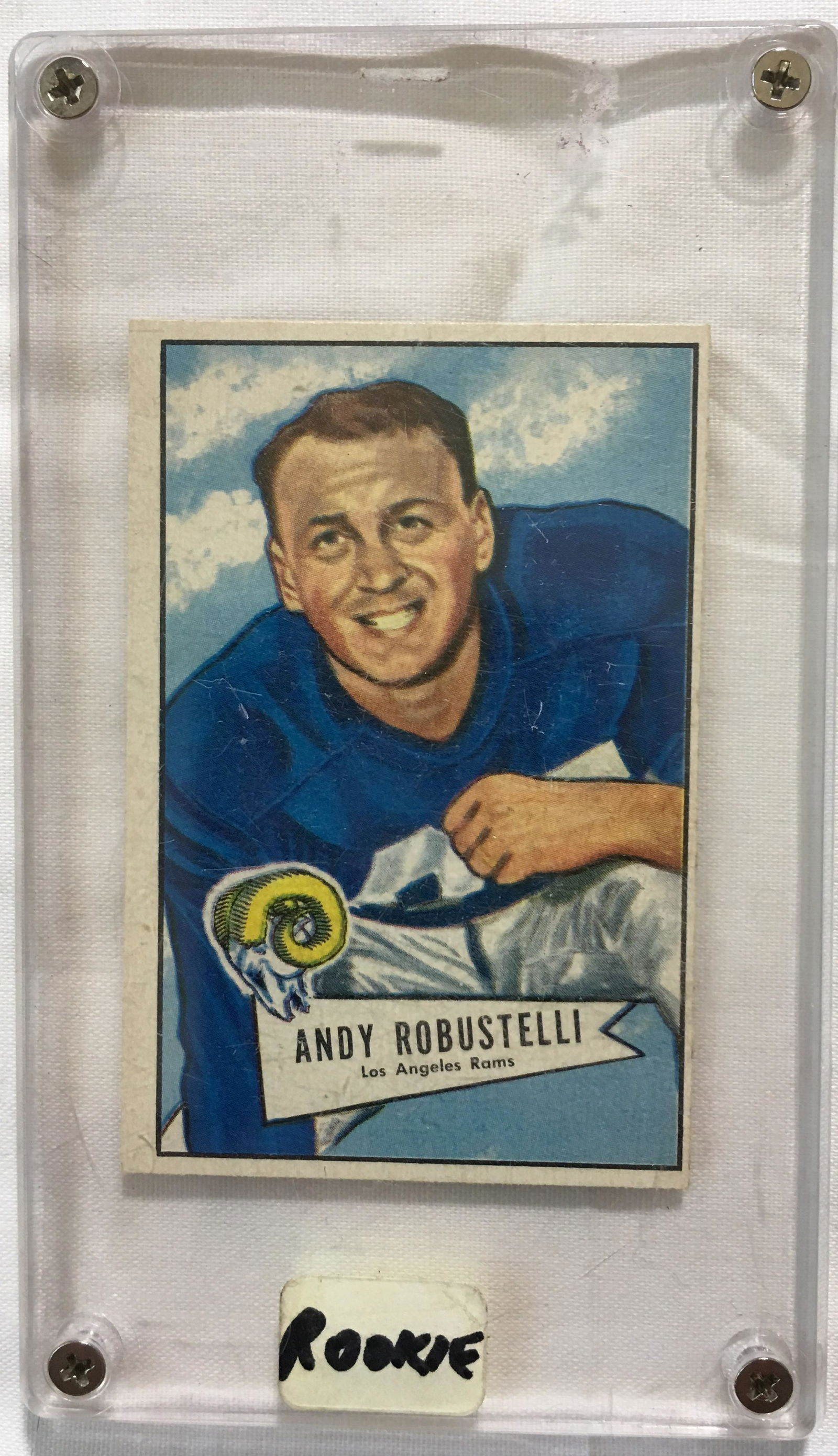 Andy Robustelli Football Card (1 of 1)