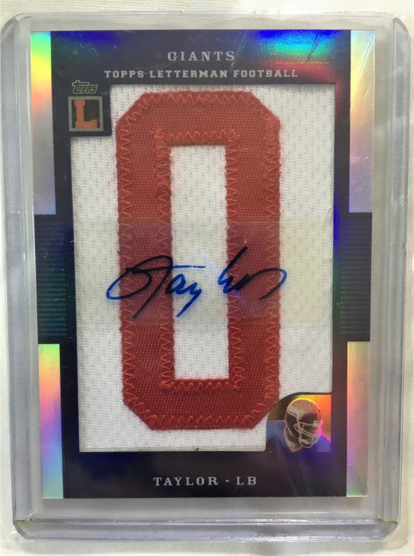 Extremely Rare 2008 Topps Lawrence Taylor Letterman (1 of 2)