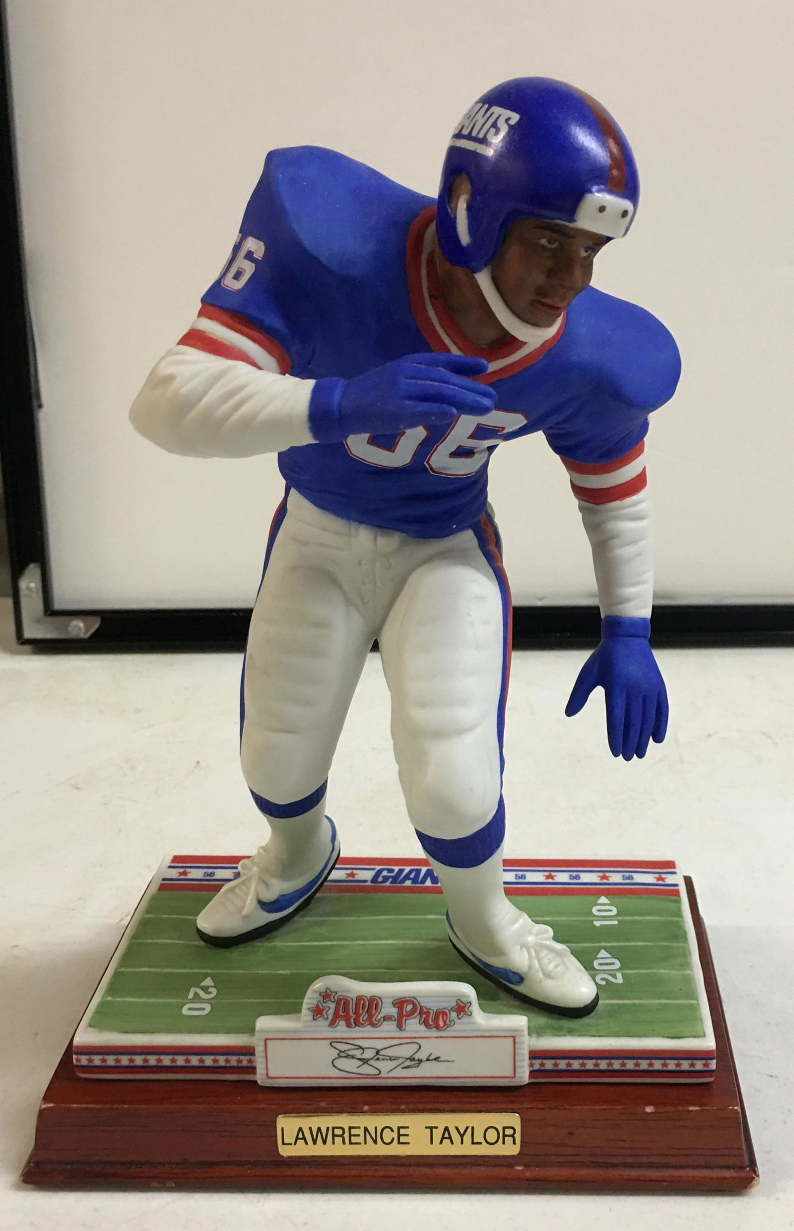 Lawrence Taylor Autographed Figurine (1 of 2)