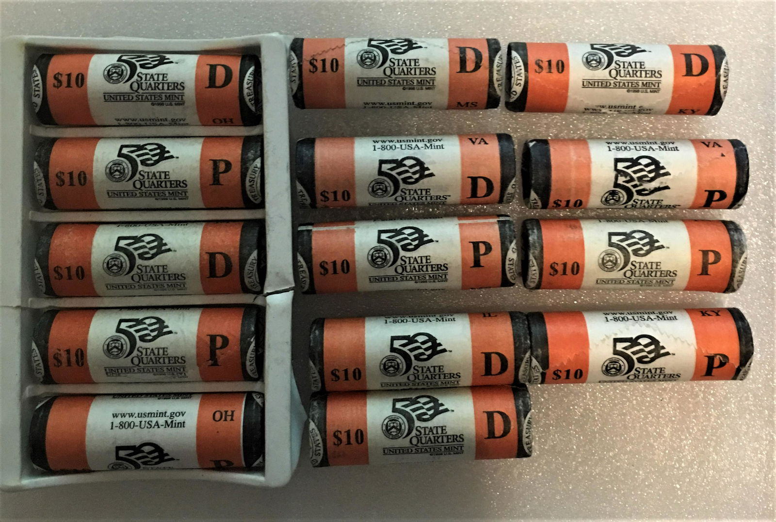 14 - Rolls U.S. Mint  State Quarters (1 of 1)