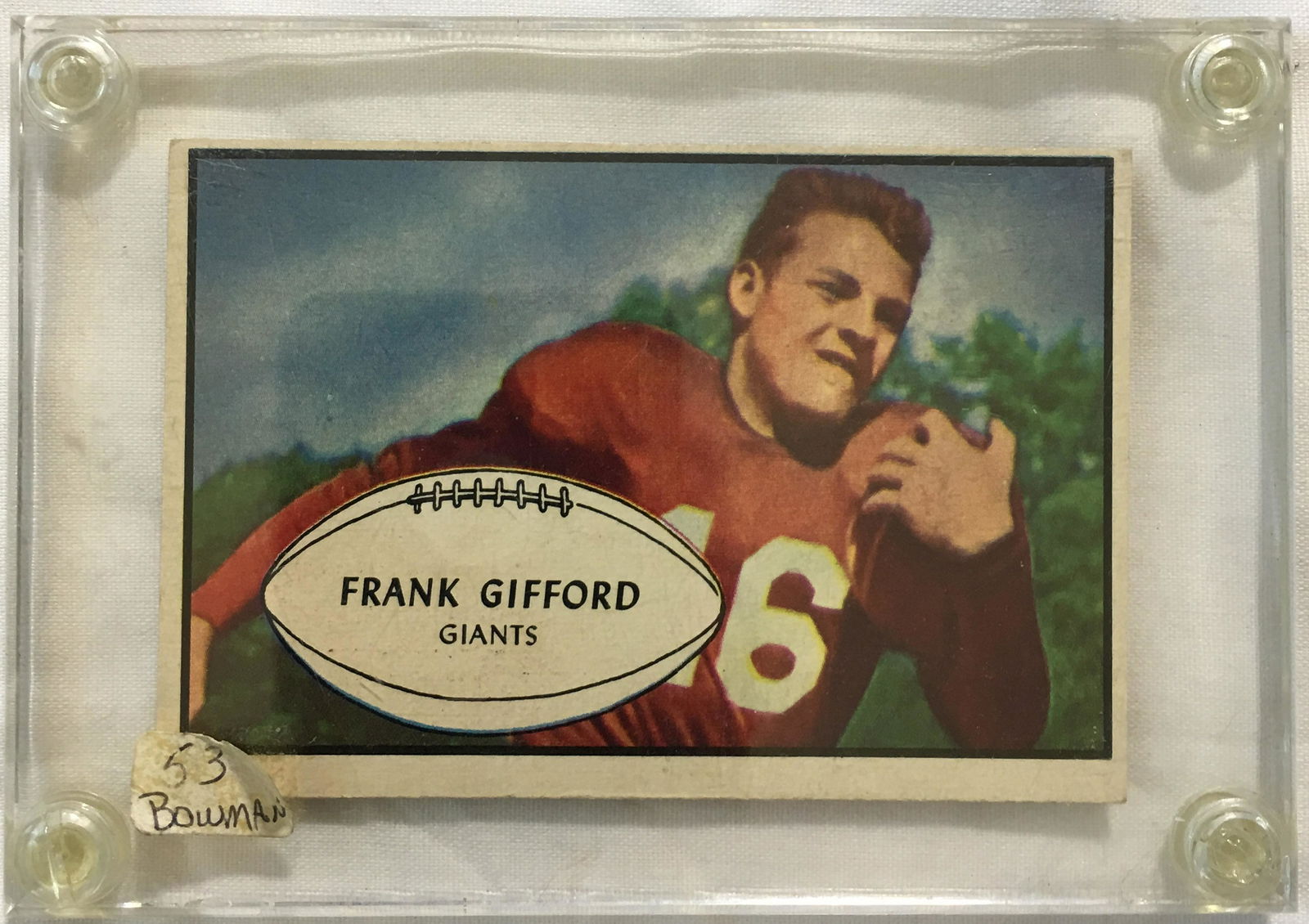 Frank Gifford Football Card (1 of 1)