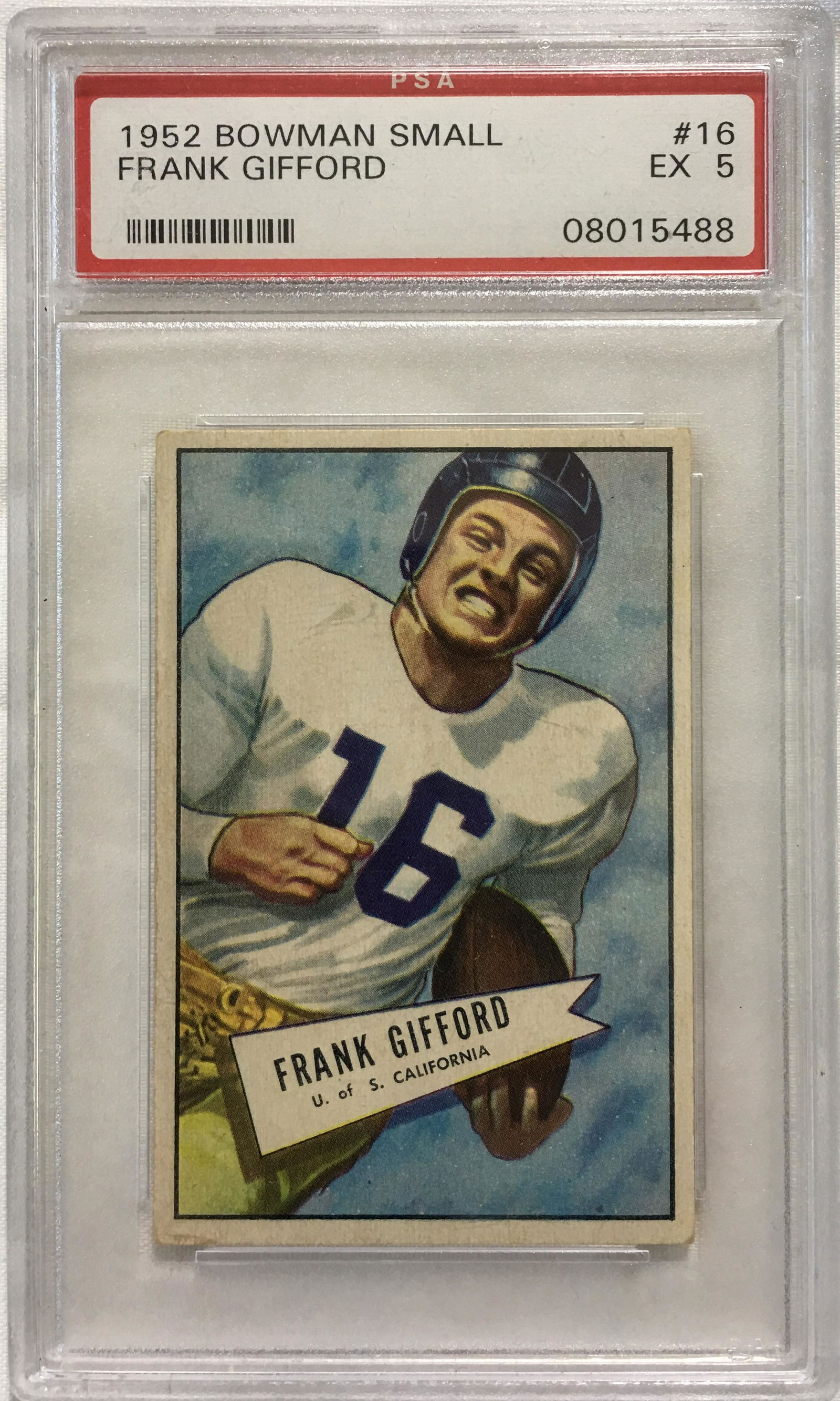 1952 Bowman Small Frank Gifford EX 5 (1 of 1)