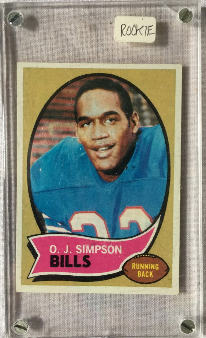 1970 Topps O J Simpson Rookie Card Sep 22 19 Madison Square Gallery Inc In Ny