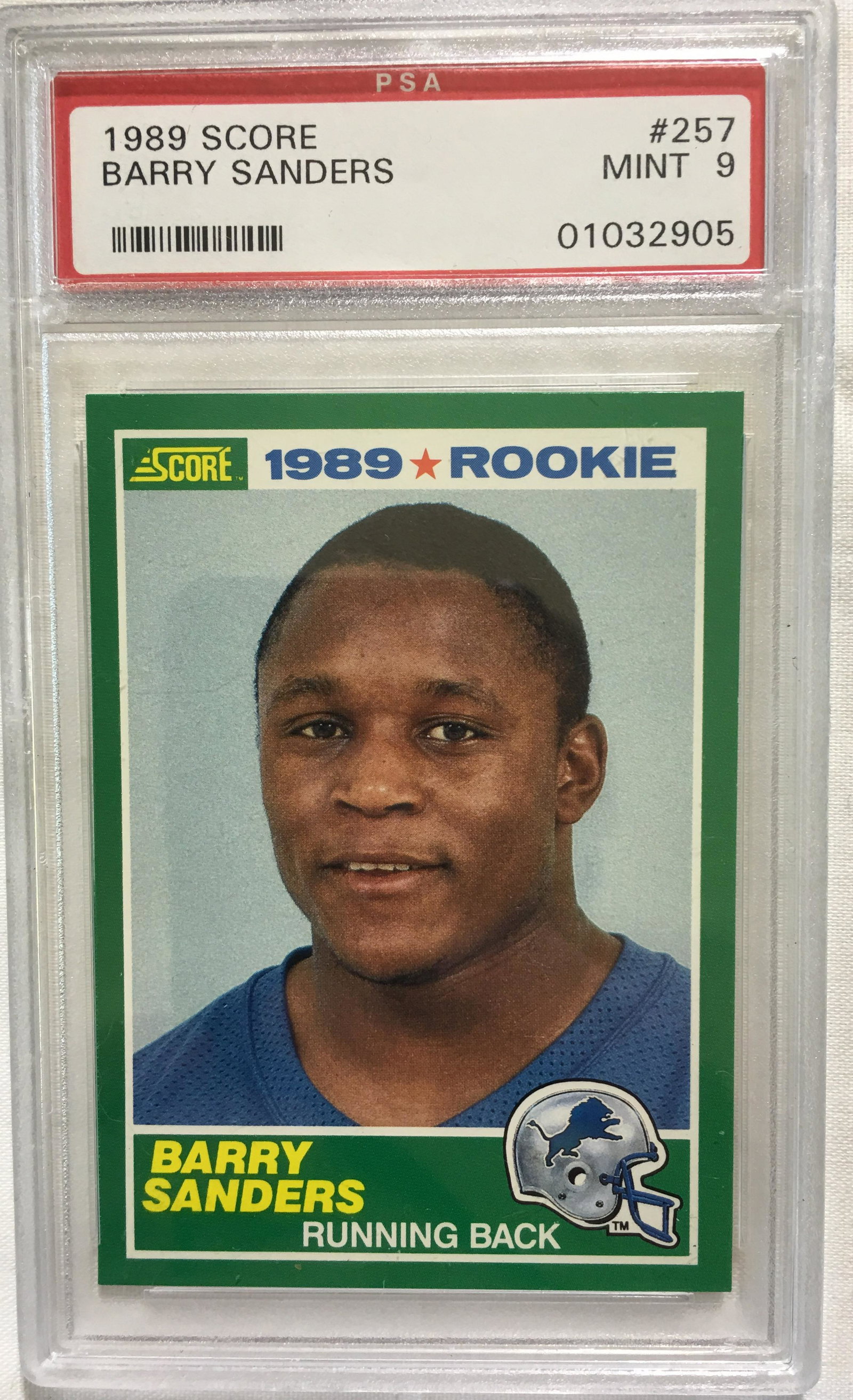 1989 Score Barry Sanders NM-MT 8: 1989 Score Barry Sanders NM-MT 8