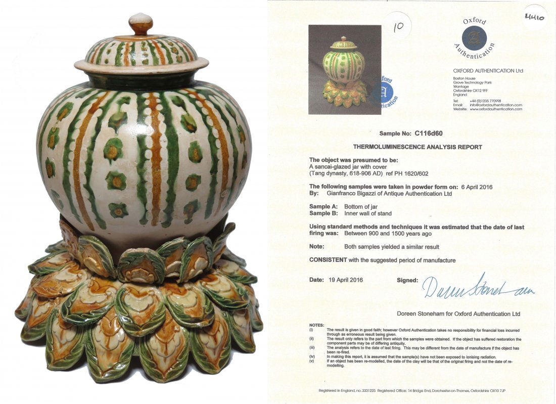 Sancai Glazed Covered Jar Tang Dynasty (1 of 12)
