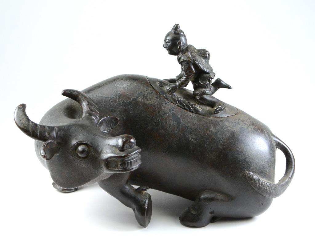 Bronze Water Buffalo Censer (1 of 5)